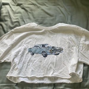 cropped car tee